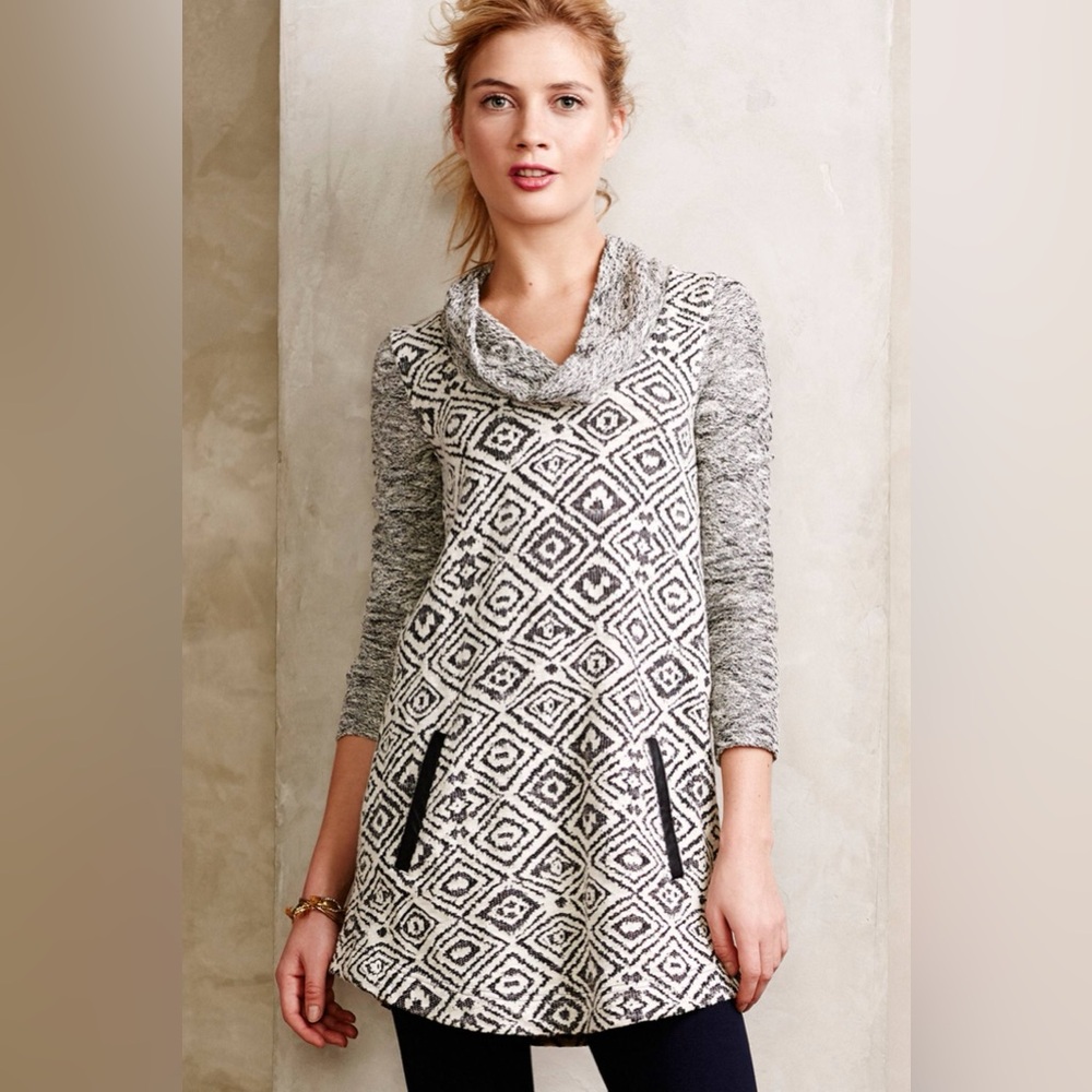 Anthropologie Postcard Konya Cowlneck Tunic Women’s Medium